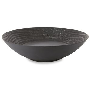 REVOL Wood-effect porcelain salad bowl, liquorice color Arborescence Coupe Dish, Large line REVOL REVOL Wood-effect porcelain salad bowl, liquorice color Arborescence Coupe Dish, Large line REVOL