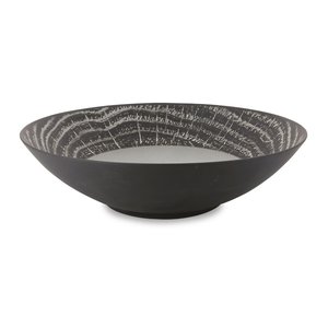 REVOL Wood-effect porcelain salad bowl, pepper color Arborescence Coupe Dish, Large line REVOL REVOL Wood-effect porcelain salad bowl, pepper color Arborescence Coupe Dish, Large line REVOL