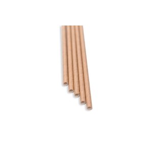 TOM-GAST Straws 8x250 mm ( 100 pcs set ), natural BAREQ