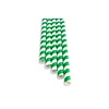 TOM-GAST Straws 8x250 mm ( 100 pcs set ), green stripes BAREQ