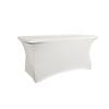 Verlo Square catering table 152,4 cm with white cloth cover VERLO