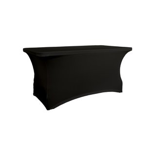 Verlo Square catering table 182,9 cm with black cloth cover VERLO