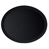 Cambro Glass Fibre Oval Non-Slip Serving Tray 560 x 685 mm Black