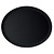 Cambro Glass Fibre Oval Non-Slip Serving Tray 560 x 685 mm Black