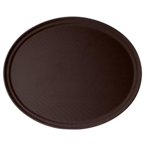 Cambro Glass Fibre Oval Non-Slip Serving Tray 560 x 685 mm Brown Cambro Glass Fibre Oval Non-Slip Serving Tray 560 x 685 mm Brown