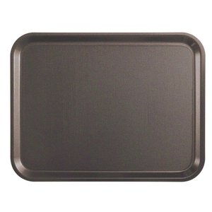 Cambro Glass Fibre Rectangular Non-Slip Serving Tray 360 x 460 mm Brown Cambro Glass Fibre Rectangular Non-Slip Serving Tray 360 x 460 mm Brown