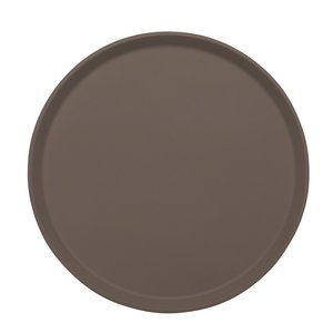Cambro Glass Fibre Round Non-Slip Serving Tray Ø 405 mm Brown