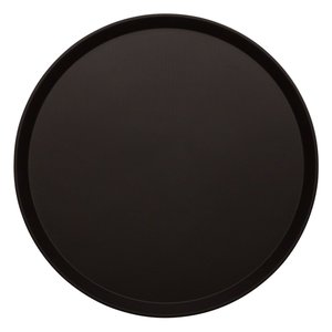 Bareq Glass Fibre Round Serving Tray Ø 355 mm Black