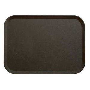 Bareq Glass Fibre Rectangular Non-Slip Serving Tray 356 x 457 mm Black