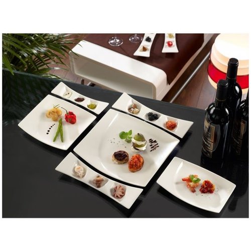 Rak Talerz płytki, 200x130 mm, prostokątny, Mazza Rak Talerz płytki, 200x130 mm, prostokątny, Mazza