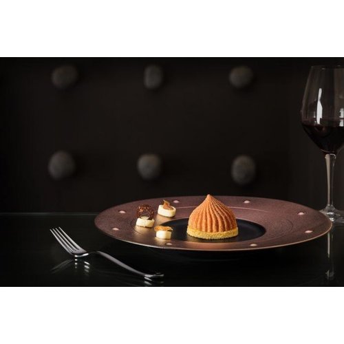 Rak Talerz płytki, Ø330 mm, Metalfusion, brązowy Rak Talerz płytki, Ø330 mm, Metalfusion, brązowy