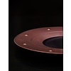 Rak Talerz płytki, Ø310 mm, Metalfusion, zdobiony, brązowy