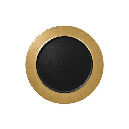 Rak Shallow Plate with Rim, Ø320 mm, MetalFusion, Gold Rak Shallow Plate with Rim, Ø320 mm, MetalFusion, Gold