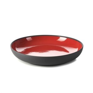REVOL Deep Plate, Ø235 mm, 700 ml, Solid, Black-Red REVOL Deep Plate, Ø235 mm, 700 ml, Solid, Black-Red