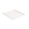 Verlo Shallow Melamine Plate 100 mm, Square, White