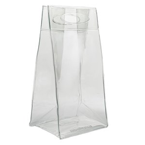 Tghome Cooler z PCV do butelek 260x135x105 mm, transparentny, w kształcie torby Tghome Cooler z PCV do butelek 260x135x105 mm, transparentny, w kształcie torby