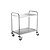 TOM-GAST Stainless Steel 2 Tier Service Trolley 950 x 855 x 530 mm
