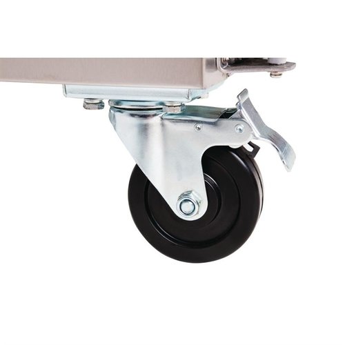 Polar Refrigeration  Tripple Door Freezer Table with Splashback 417 L, from -20 °C to -10 °C, Side-Mounted Compressor