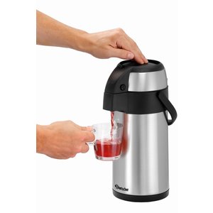 Bartscher Termos z pompką 3 L ze stali nierdzewnej Bartscher Termos z pompką 3 L ze stali nierdzewnej