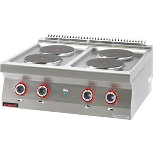 XXLselect Countertop Electric Cooker with 4 Round Hot Plates, 10,4 kW XXLselect Countertop Electric Cooker with 4 Round Hot Plates, 10,4 kW