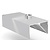 INOXI Wall mounted box extractor hood | 1000x1100 mm