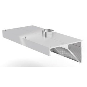 INOXI Wall mounted angled extractor hood | 1500x900 mm INOXI Wall mounted angled extractor hood | 1500x900 mm