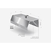 INOXI Wall mounted trapezoid extractor hood | 2000x800 mm