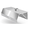 INOXI Wall mounted trapezoid extractor hood | 2100x800 mm