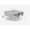 INOXI Central box extractor hood | 1400x1800 mm
