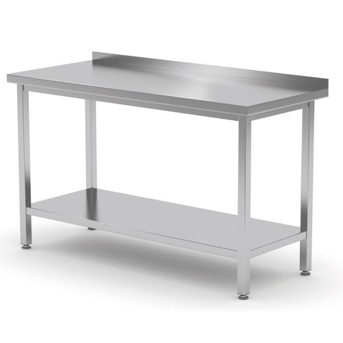 XXLselect Stół przyścienny z półką | 1400x600 mm
