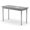 INOXI Centre work table without splashback or shelf | 1500x800 mm