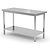 INOXI Centre work table without splashback with undershelf | 1800x800 mm
