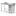 INOXI Work table with splashback, cabinet with three drawers - drawers on right side | 900x600 mm