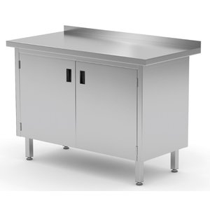 INOXI Stół przyścienny szafka z drzwiami na zawiasach | 1100x700 mm INOXI Stół przyścienny szafka z drzwiami na zawiasach | 1100x700 mm