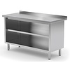 INOXI Stół przyścienny szafka otwarta | 700x600 mm