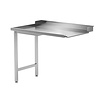 INOXI Unloading table for dishwashers on two legs - left | 1000x760 mm INOXI Unloading table for dishwashers on two legs - left | 1000x760 mm