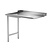 INOXI Unloading table for dishwashers on two legs - left | 1200x760 mm