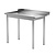 INOXI Unloading table for dishwashers without shelf - left | 1100x700 mm