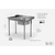 INOXI Loading table for dishwashers with sink without shelf - left | 900x700 mm