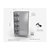 INOXI Stainless steel storage cupboard with sliding doors, dimensions 800x500x(h)1800 mm