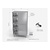 INOXI Stainless steel storage cupboard with partition and sliding doors, dimensions 900x600x(h)1800 mm