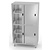 INOXI Stainless steel storage cupboard with partition and sliding doors, dimensions 900x700x(h)2000 mm