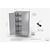 INOXI Stainless steel storage cupboard with hinged doors, dimensions 1000x500x(h)2000 mm