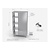 INOXI Stainless steel double-sided cupboard with sliding doors, dimensions 1000x500x(h)2000 mm