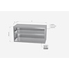 INOXI Open wall mounted storage cupboard | 800x400 mm
