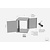 INOXI Double-sided storage cupboard with hinged doors | 500x400 mm