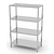 INOXI Storage rack with 4 solid shelves | 1400x700 mm