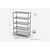 INOXI Storage rack with 5 solid shelves | 600x500 mm