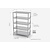INOXI Storage rack with 5 perforated shelves | 600x400 mm