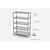 INOXI Storage rack with adjustable shelves, 5 perforated shelves | 900x600 mm